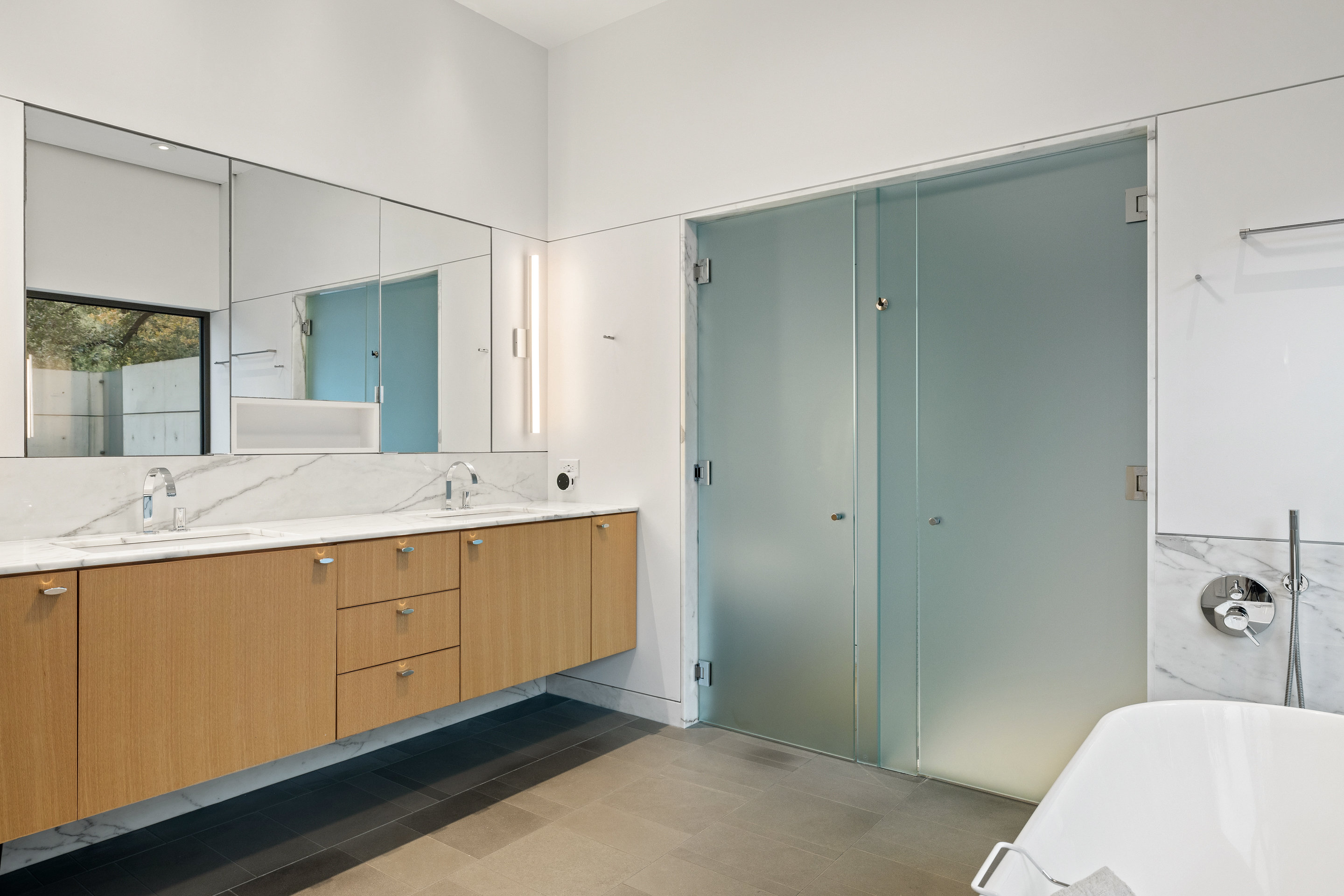 Lower living area with direct garden access