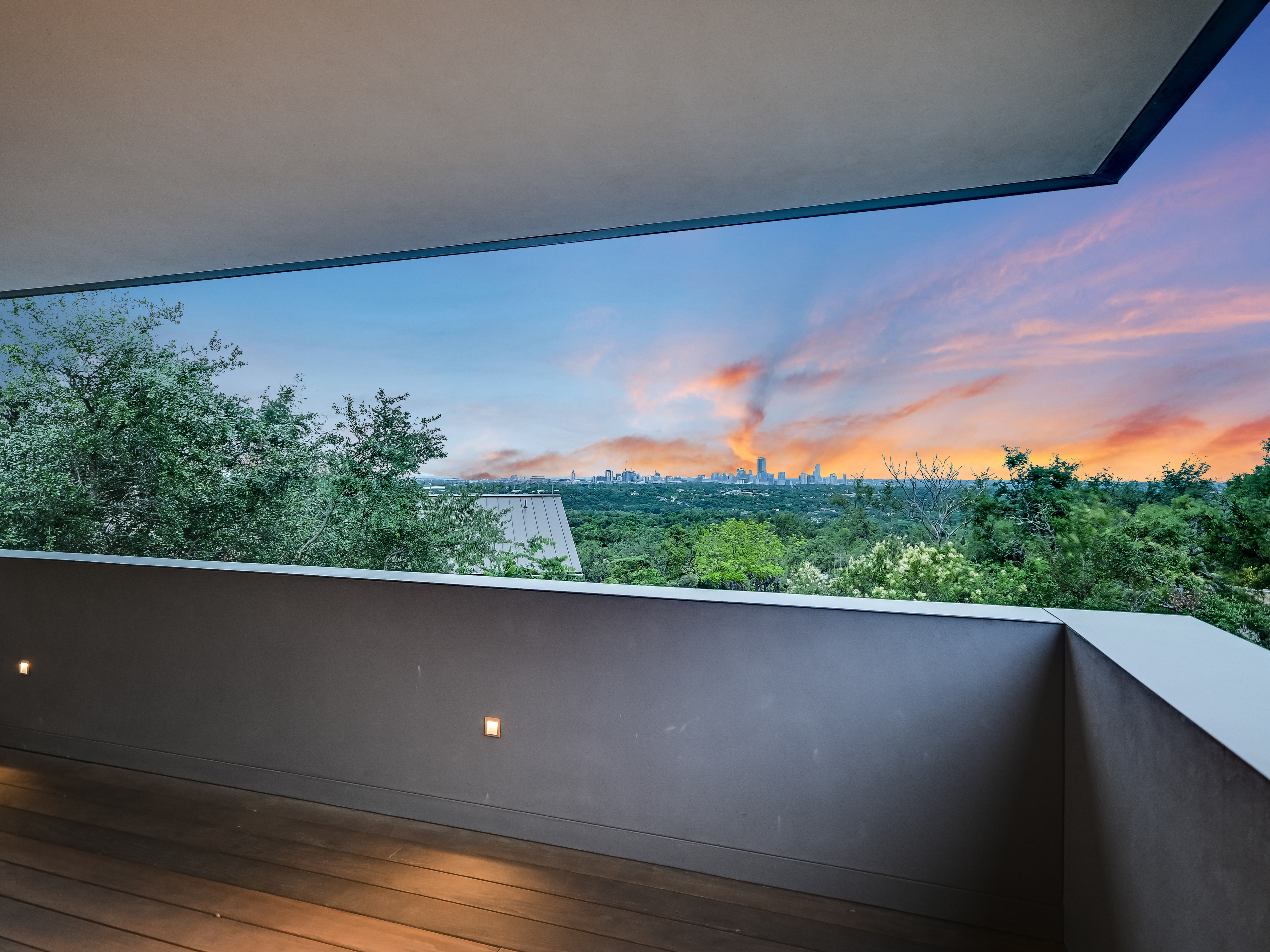 Balcony perspective looking southeast over Balcones Park