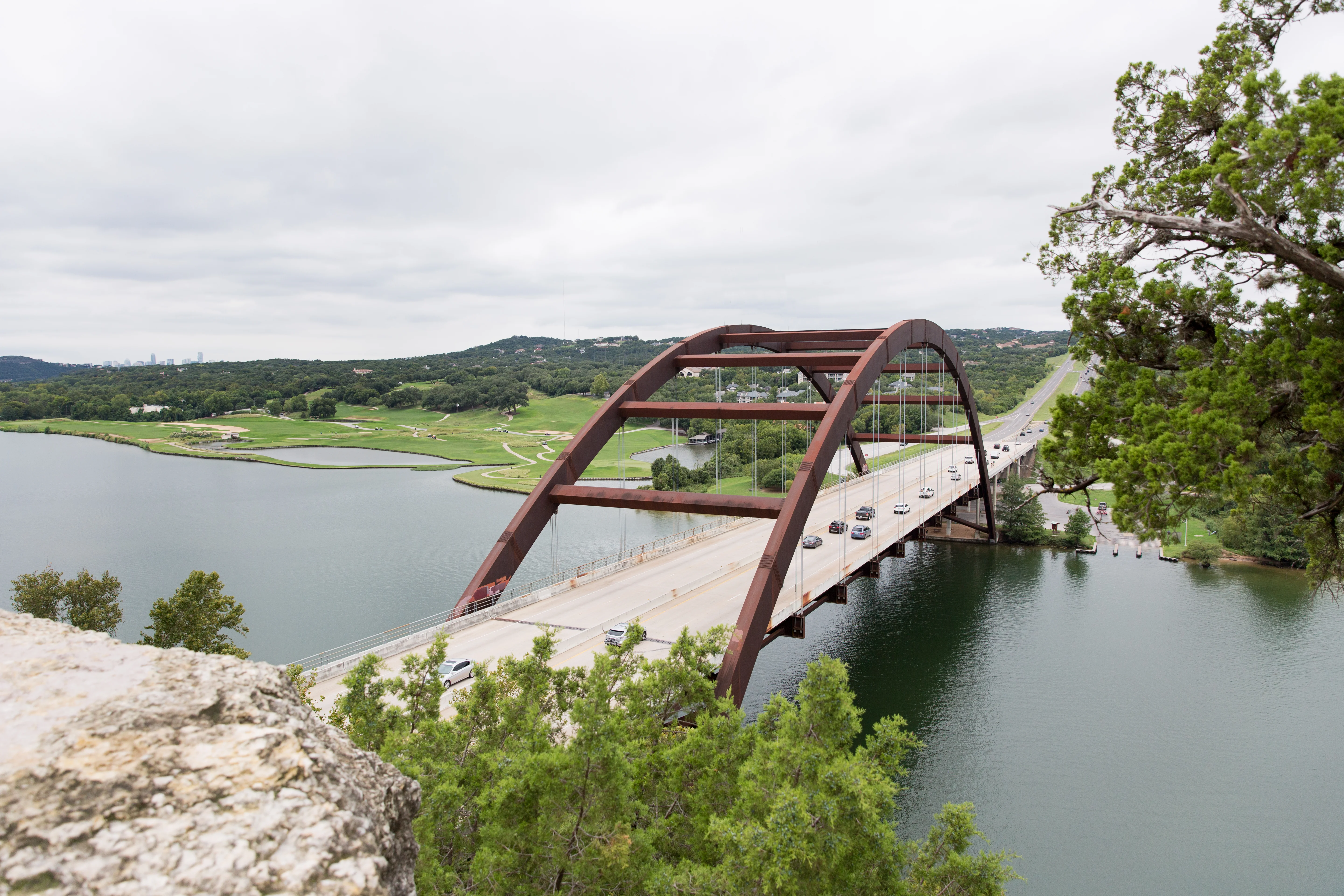 Austin hill and lake panorama showing the kind of protected views buyers evaluate in Northwest Hills