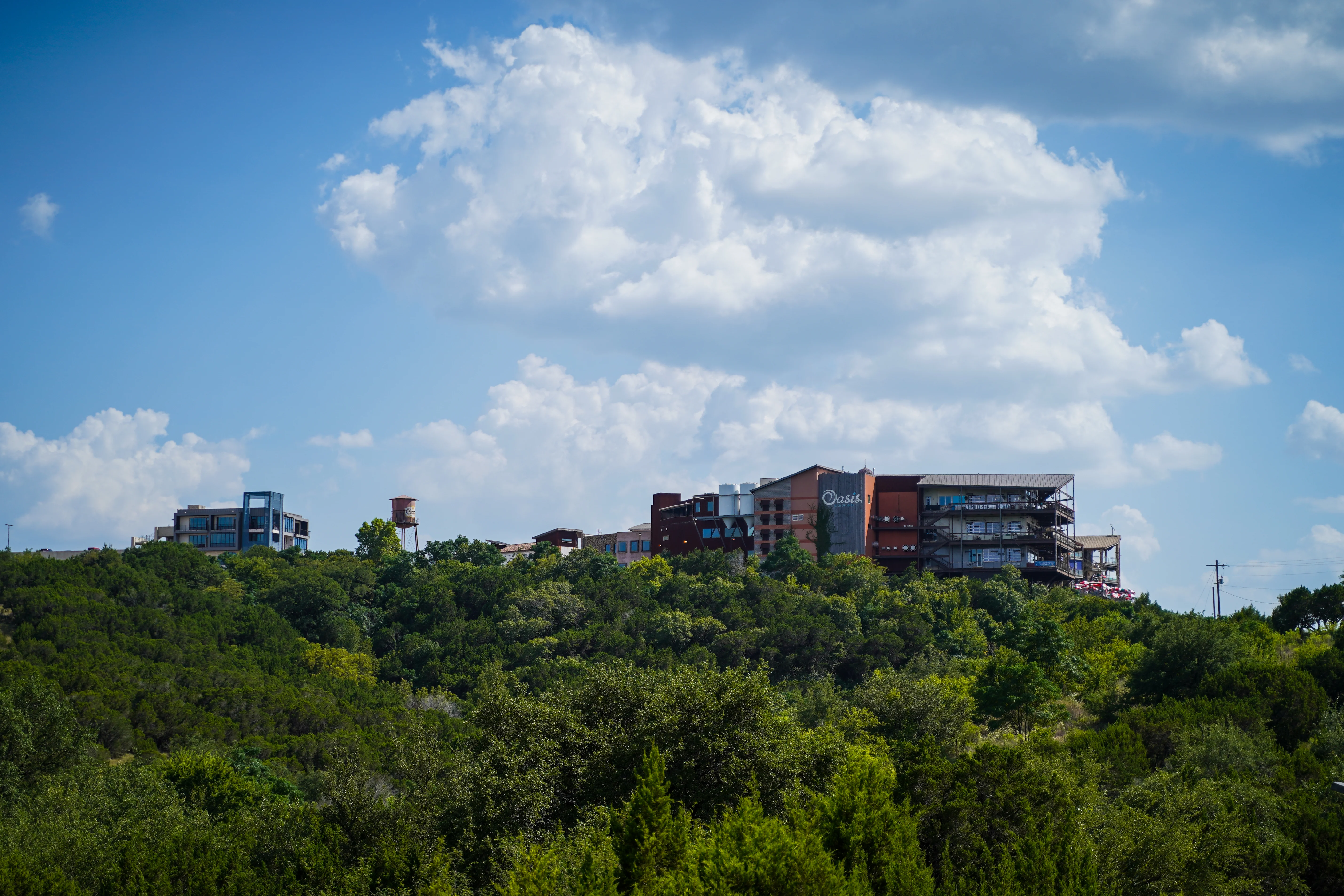 Lake Travis waterfront community and marina area