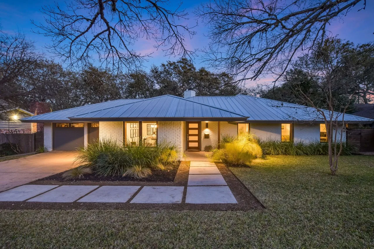 Northwest Hills neighborhood homes among mature tree canopy