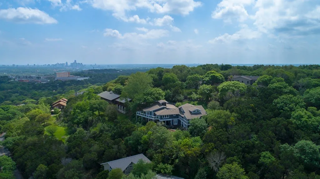 Westlake Hills residential area with Hill Country landscape