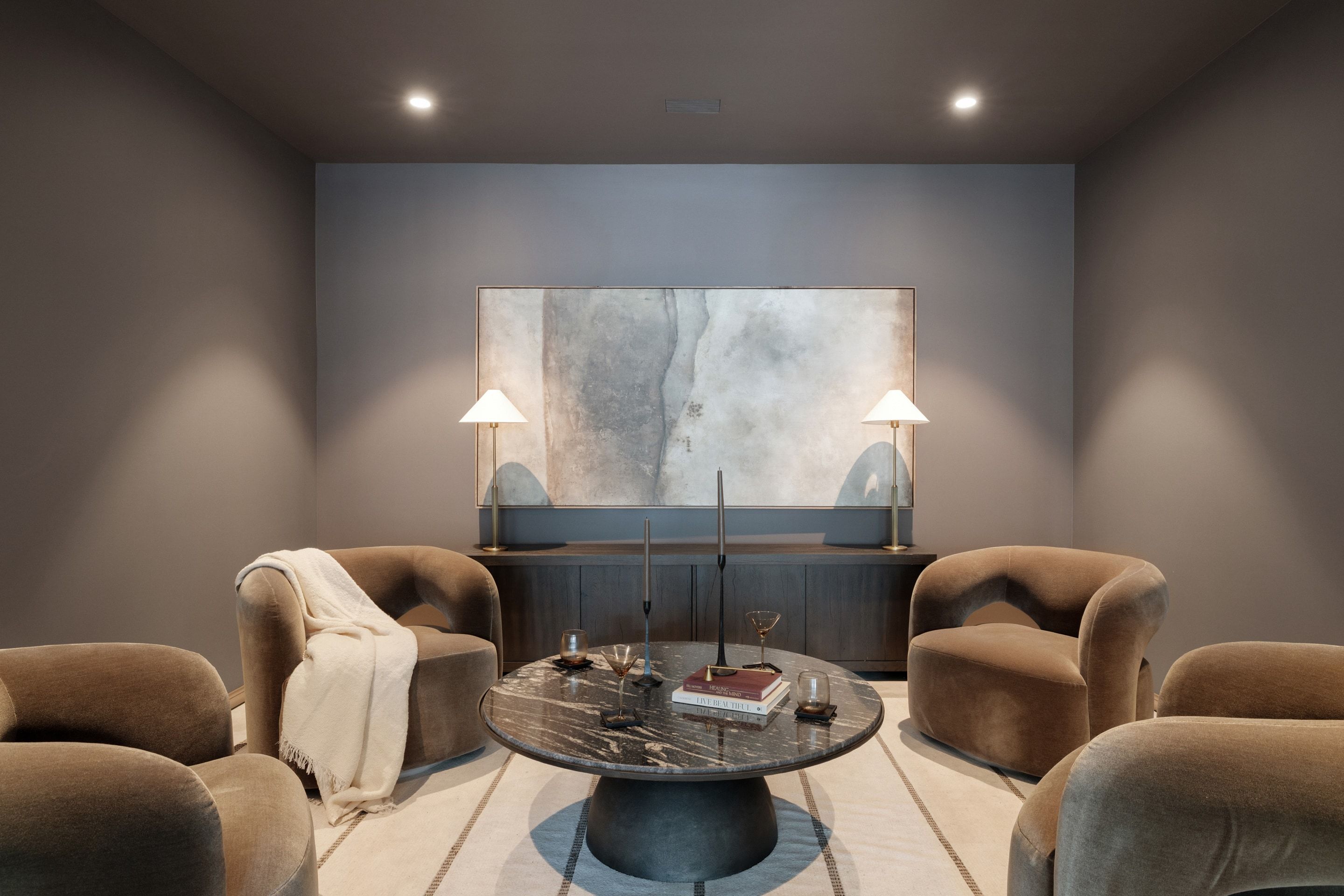 3802 Balcones Drive lower level lounge