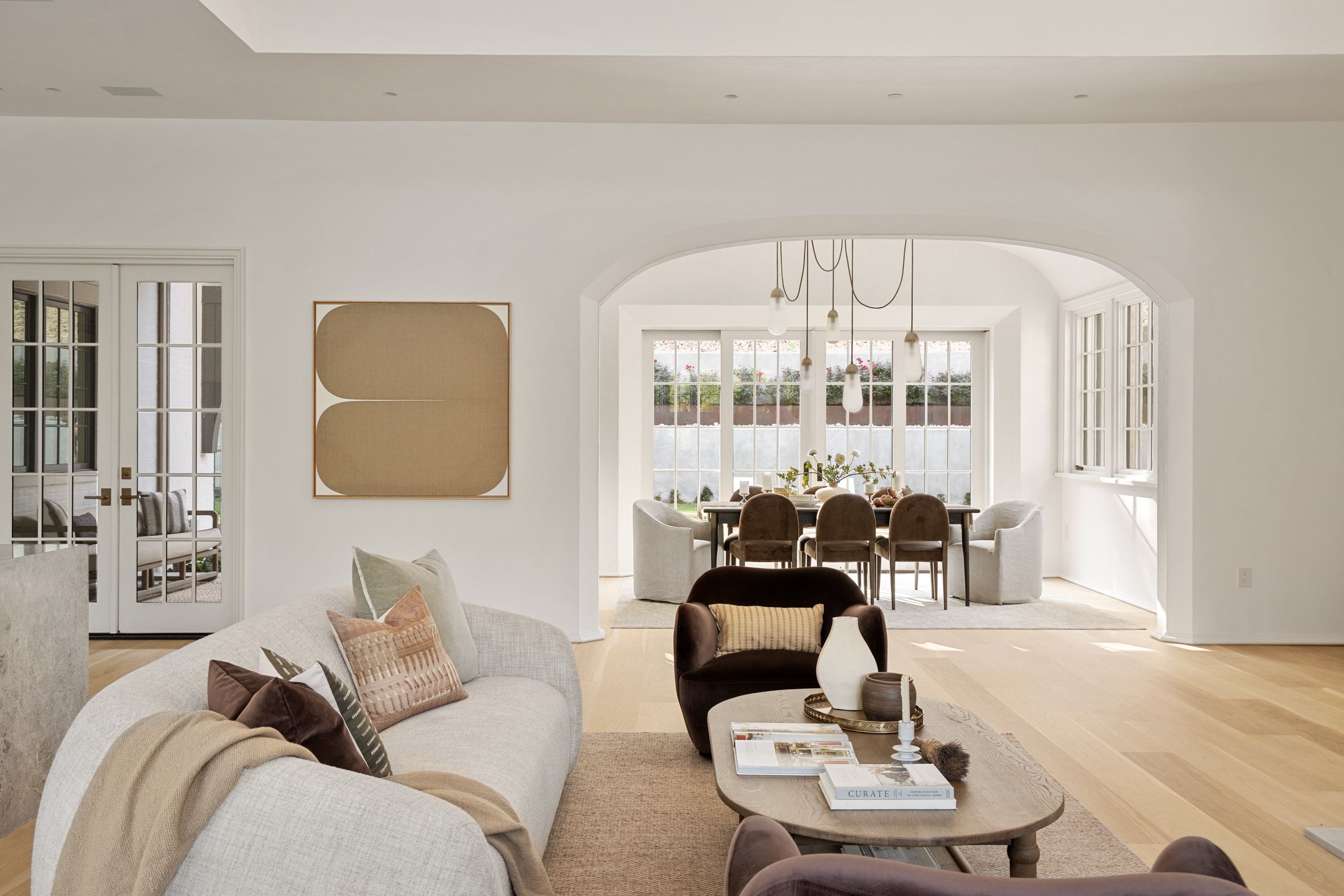 3802 Balcones Drive living room to dining