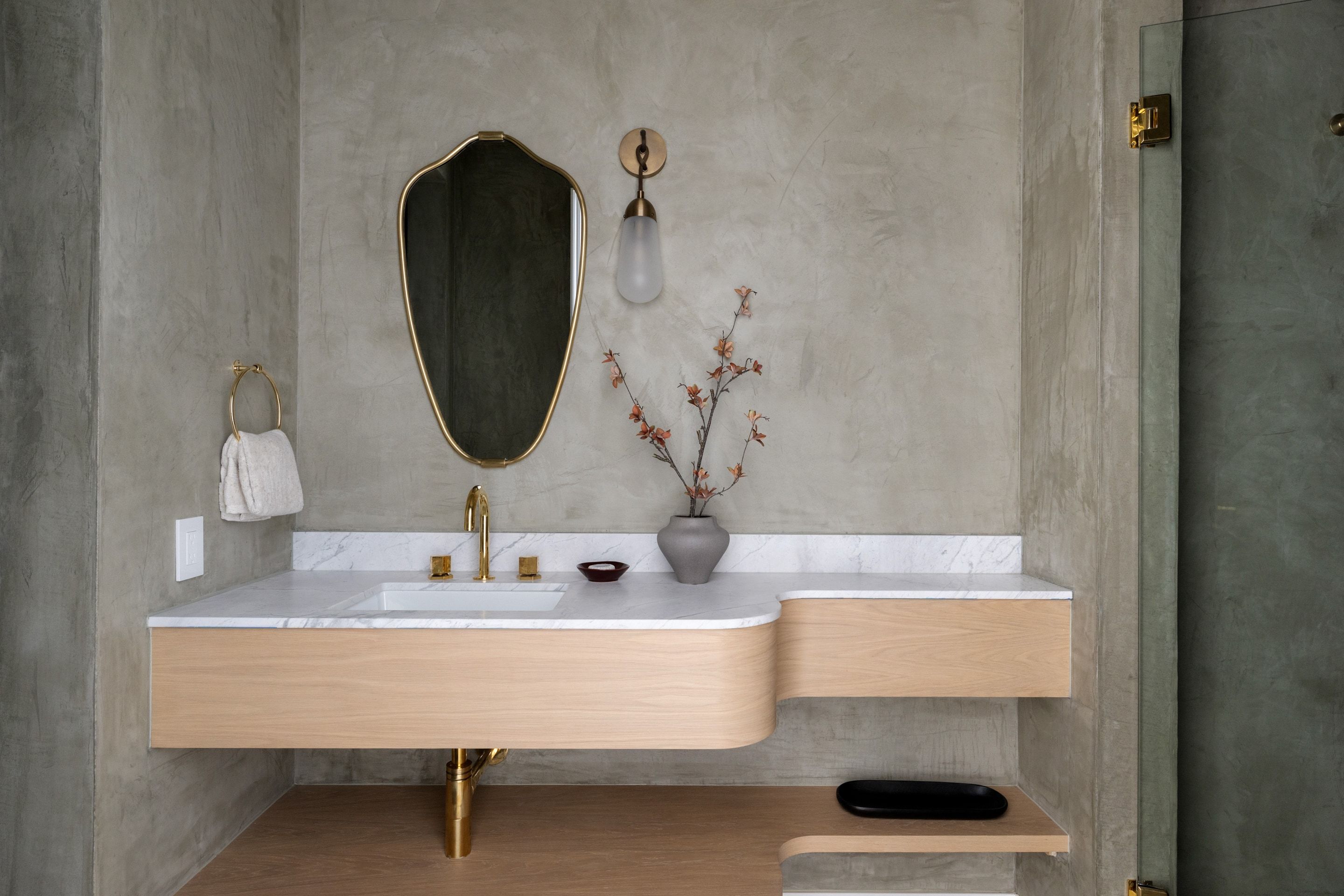 3802 Balcones Drive powder bath floating vanity