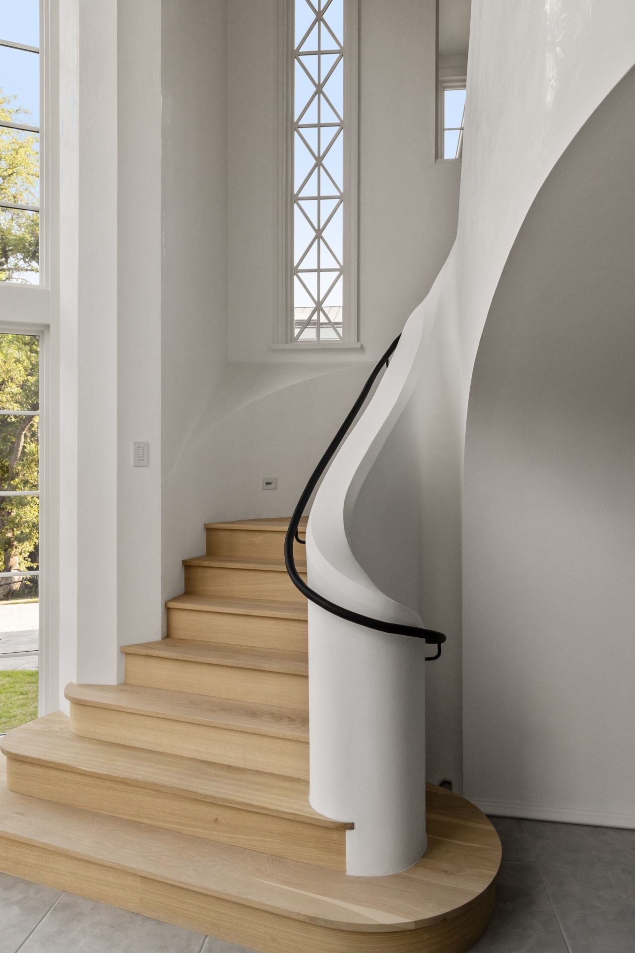 3802 Balcones Drive stair detail close up
