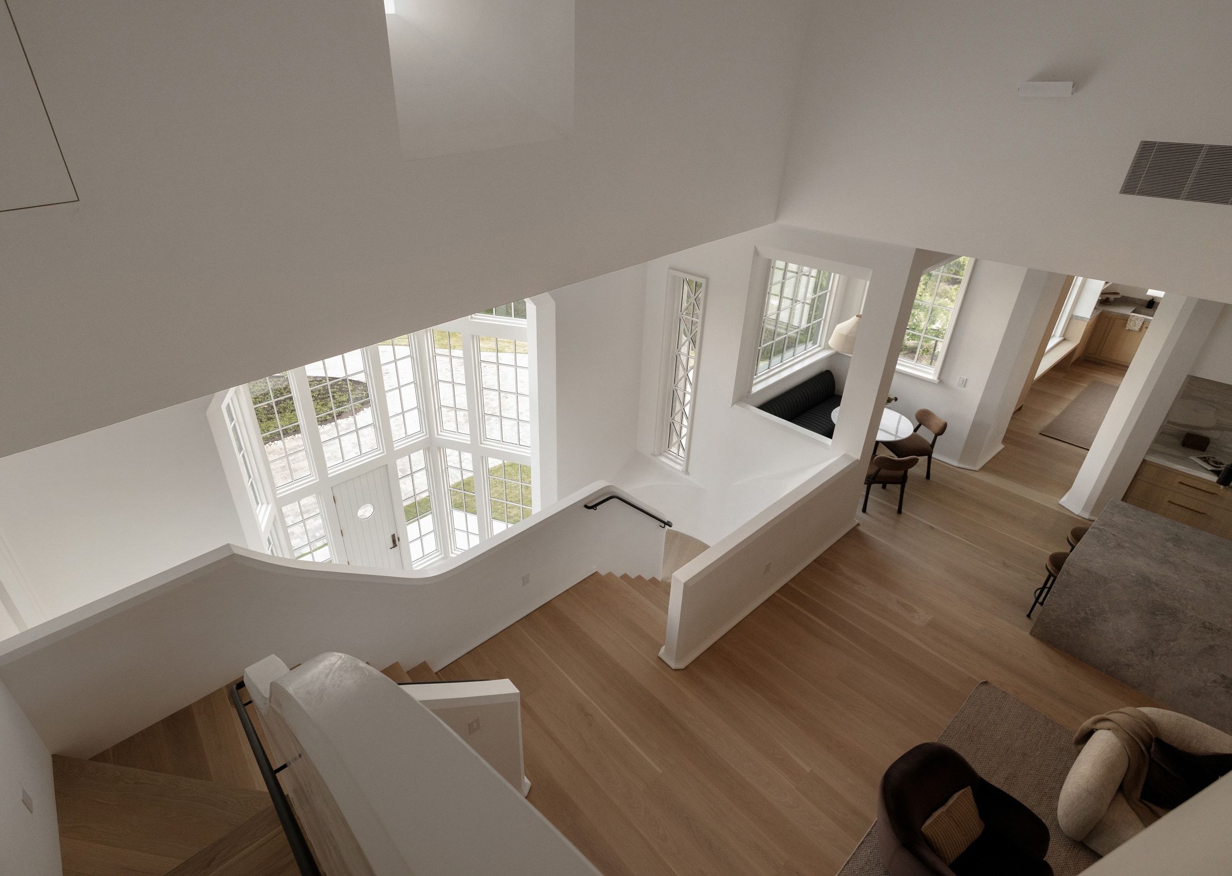 3802 Balcones Drive upper landing overlook
