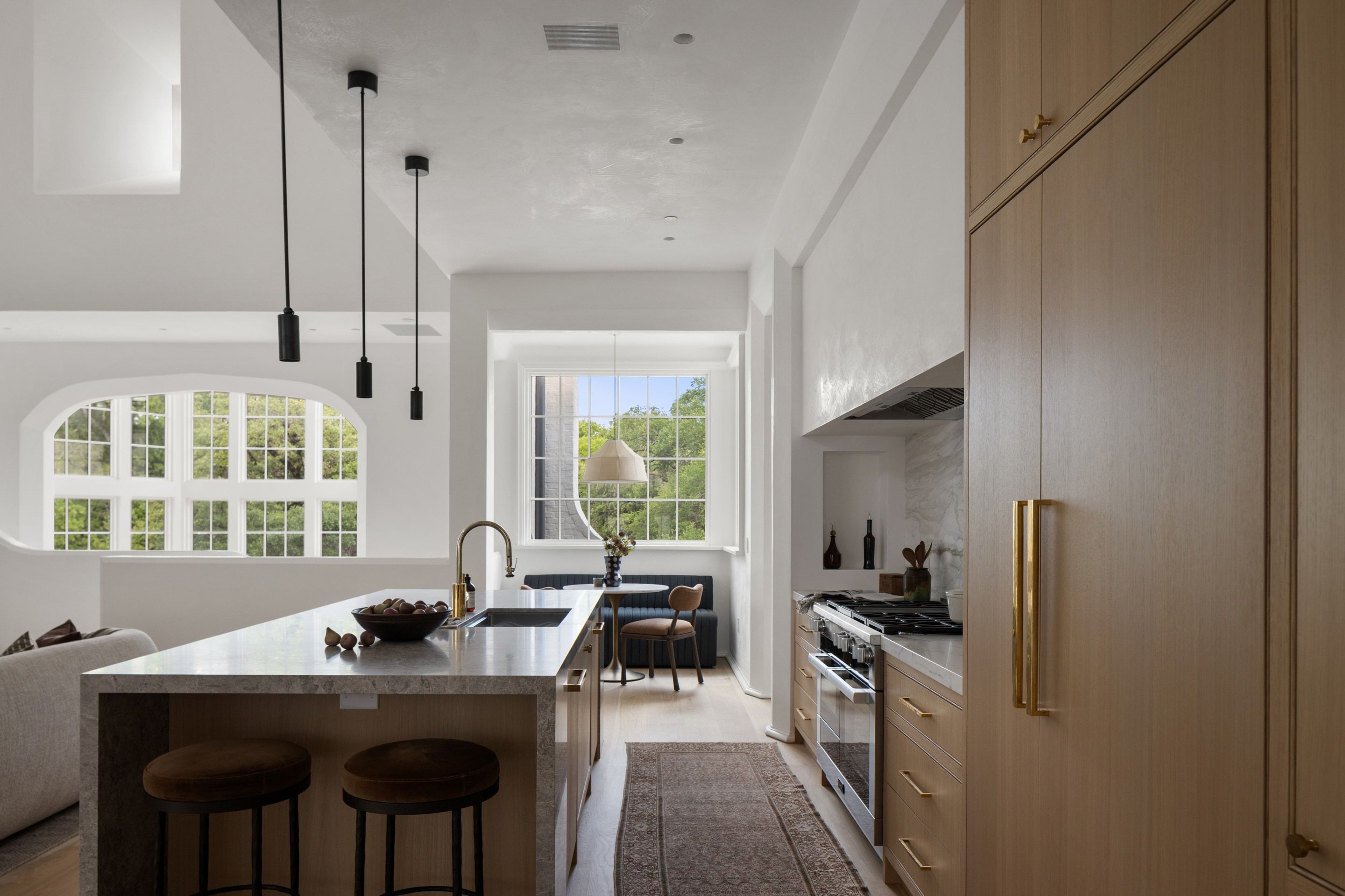 3802 Balcones Drive kitchen to dining view