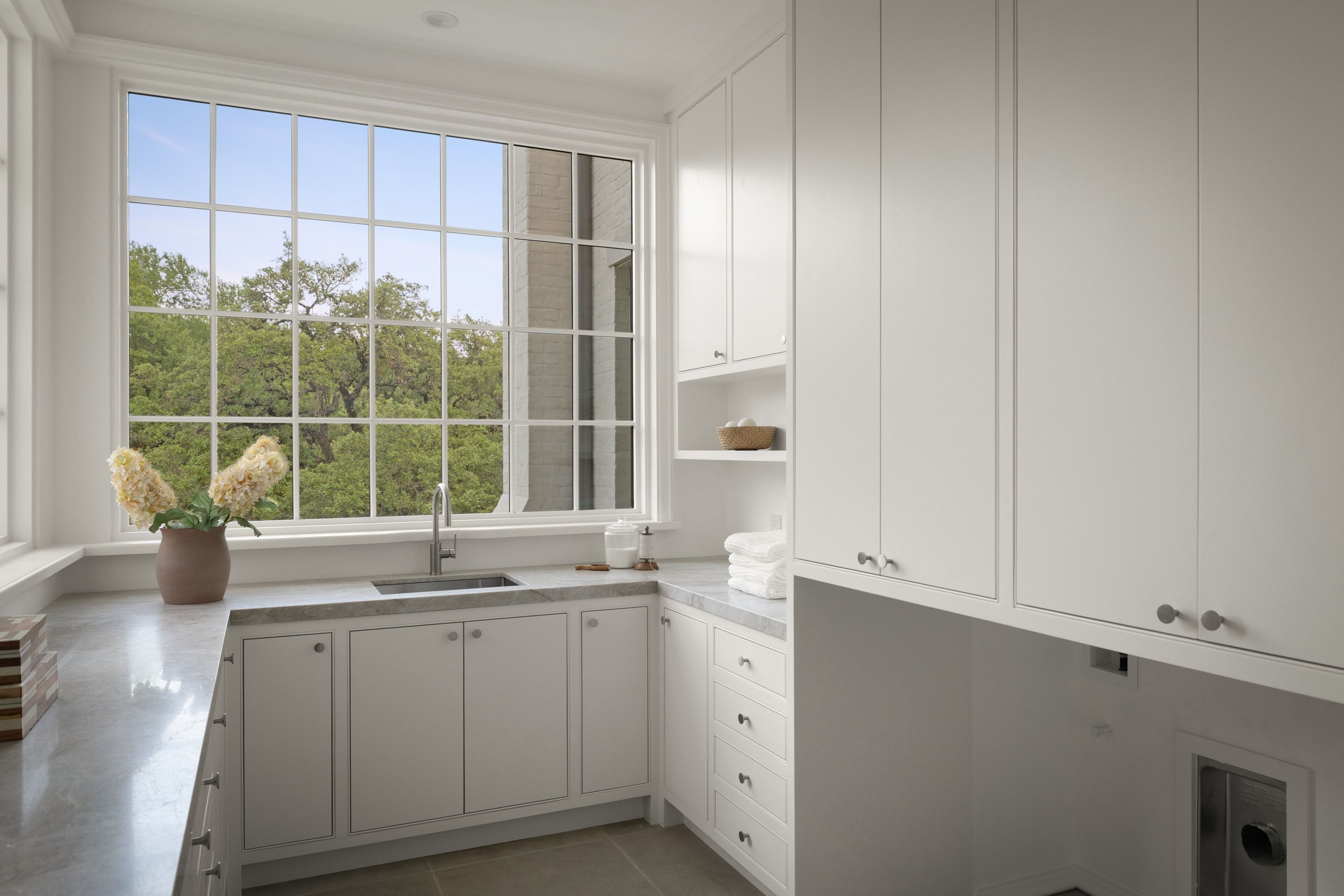 3802 Balcones Drive laundry room window