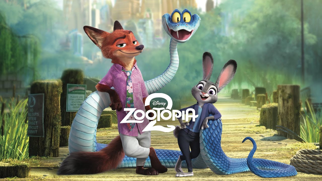 Animated characters from Zootopia 2.