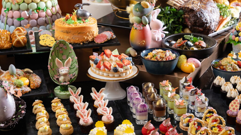 Newsletter image accompanying the Easter brunch selections.