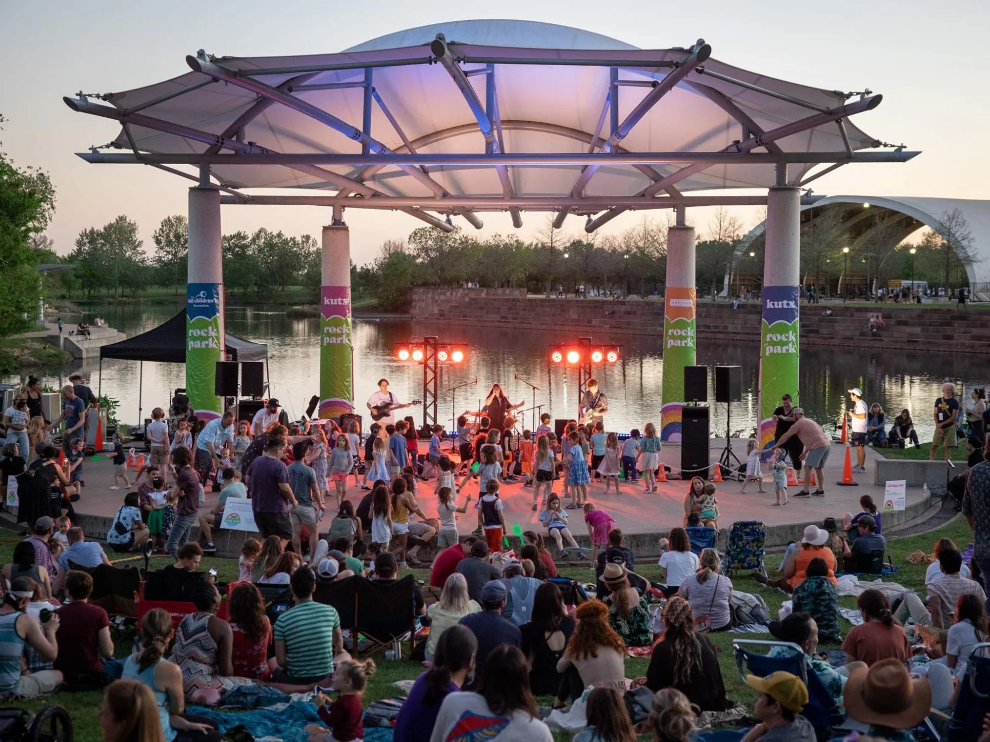 Newsletter image accompanying Rock the Park Concert Series.