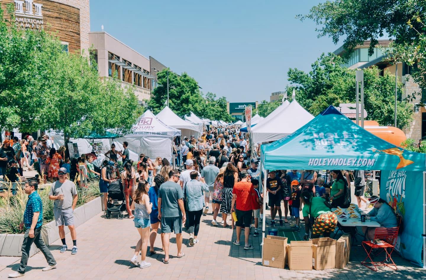 Newsletter image accompanying Spring Pecan Street Festival.