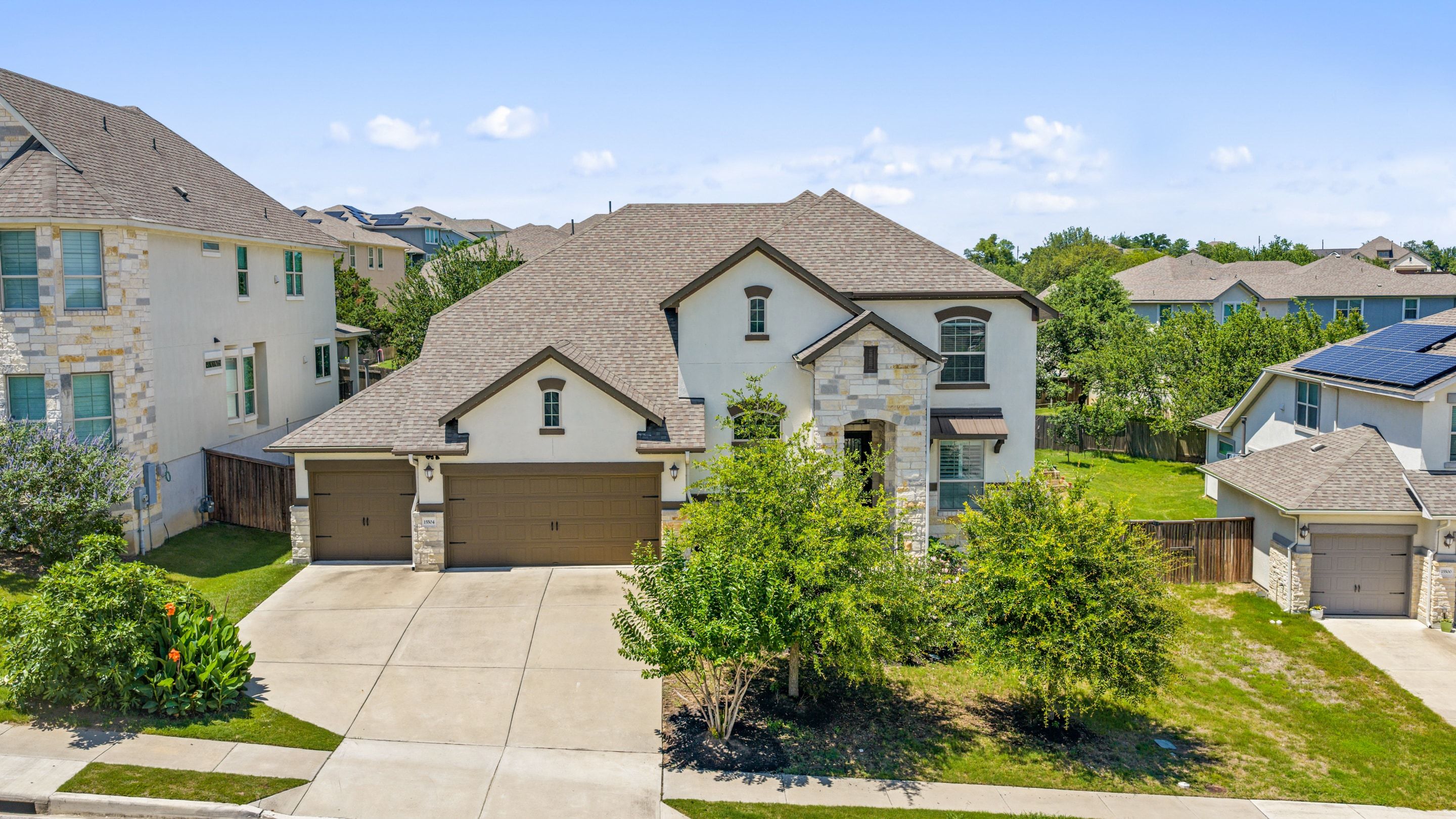 Newsletter image accompanying the archived property feature for 15504 Cabrillo Way, 78738.