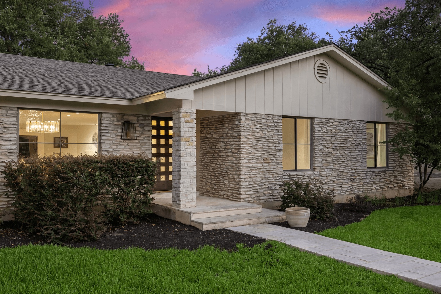 Newsletter image accompanying the archived property feature for 8805 Point West Drive, 78759.