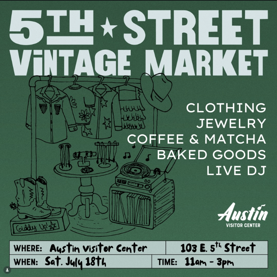 Newsletter image accompanying 5th Street Vintage Market.