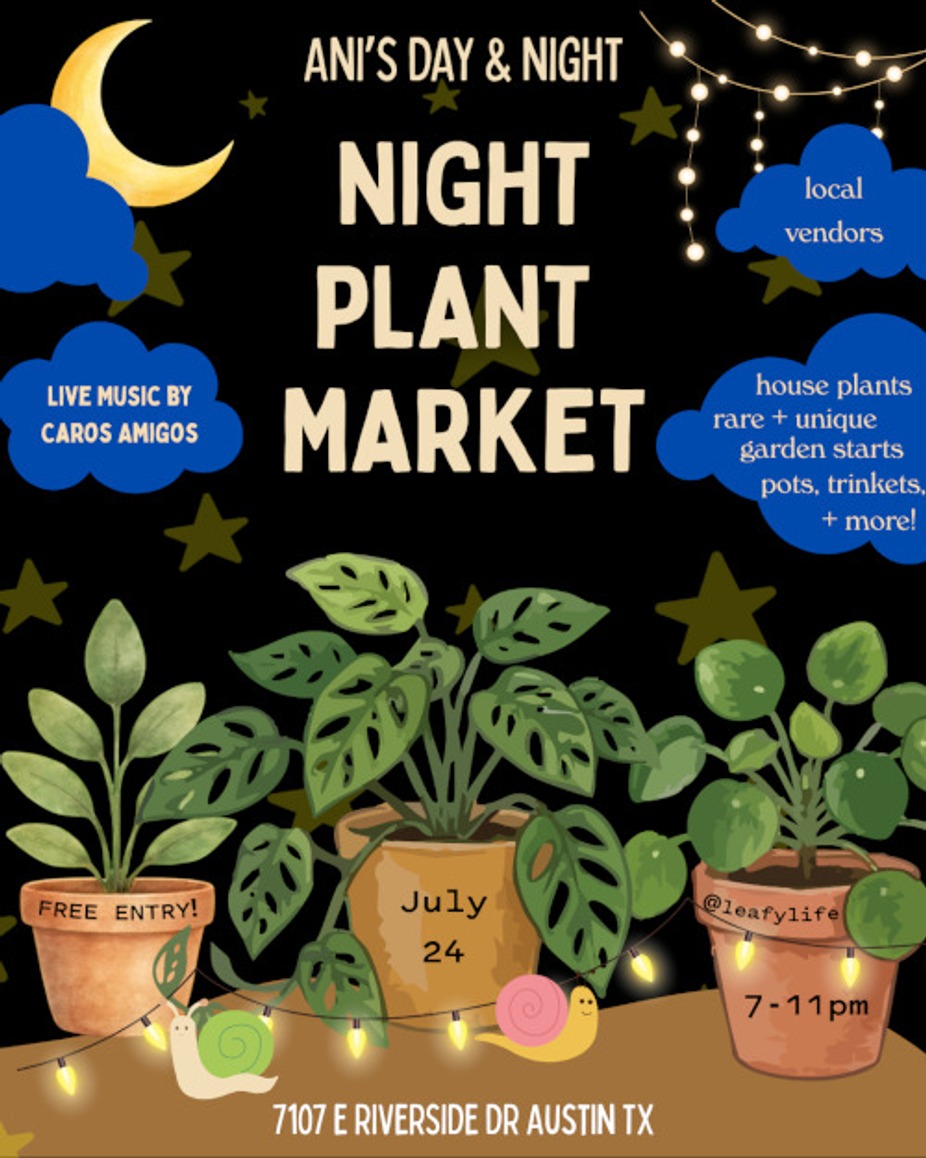 Newsletter image accompanying Night Plant Market.
