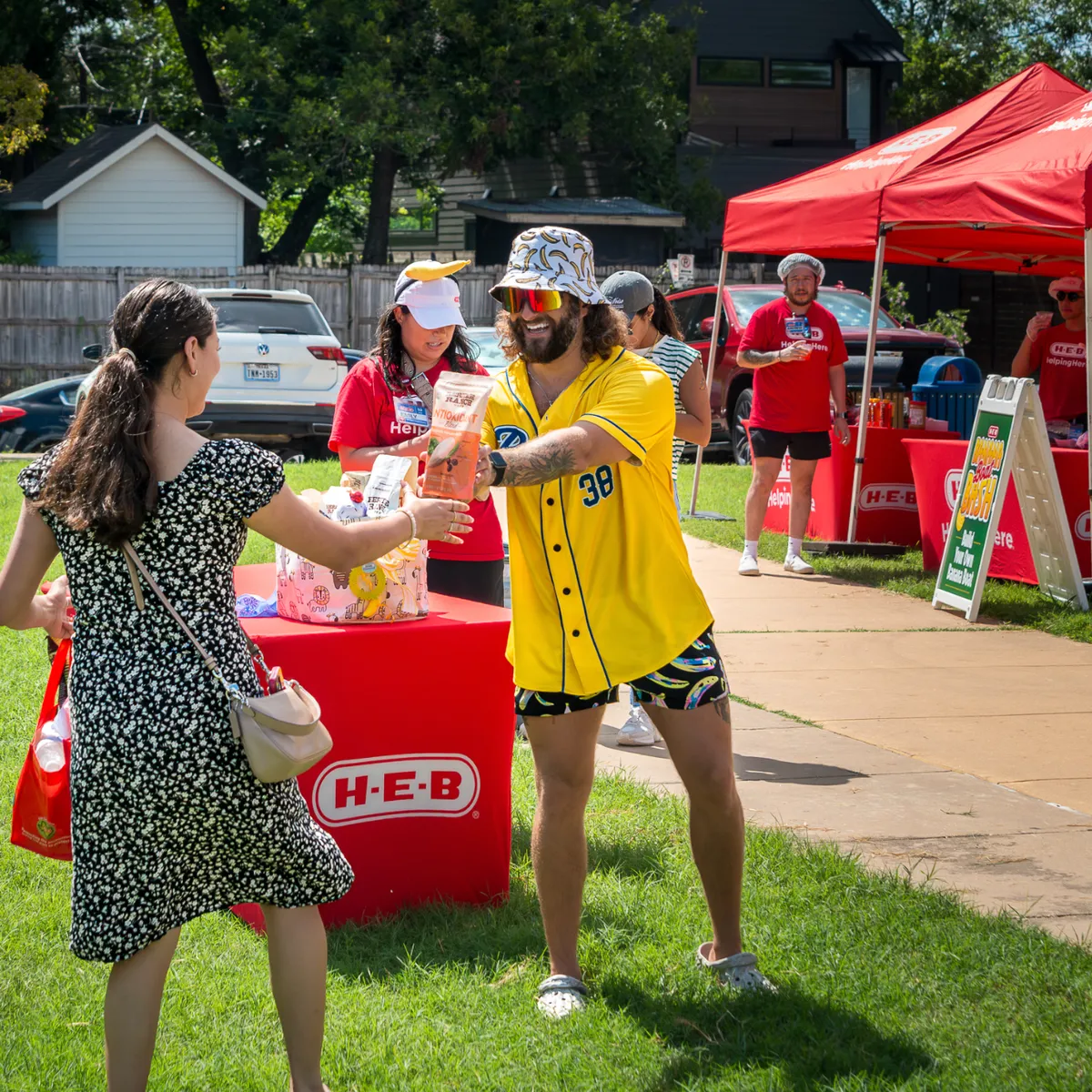 Newsletter image accompanying H-E-B Banana Block Party.